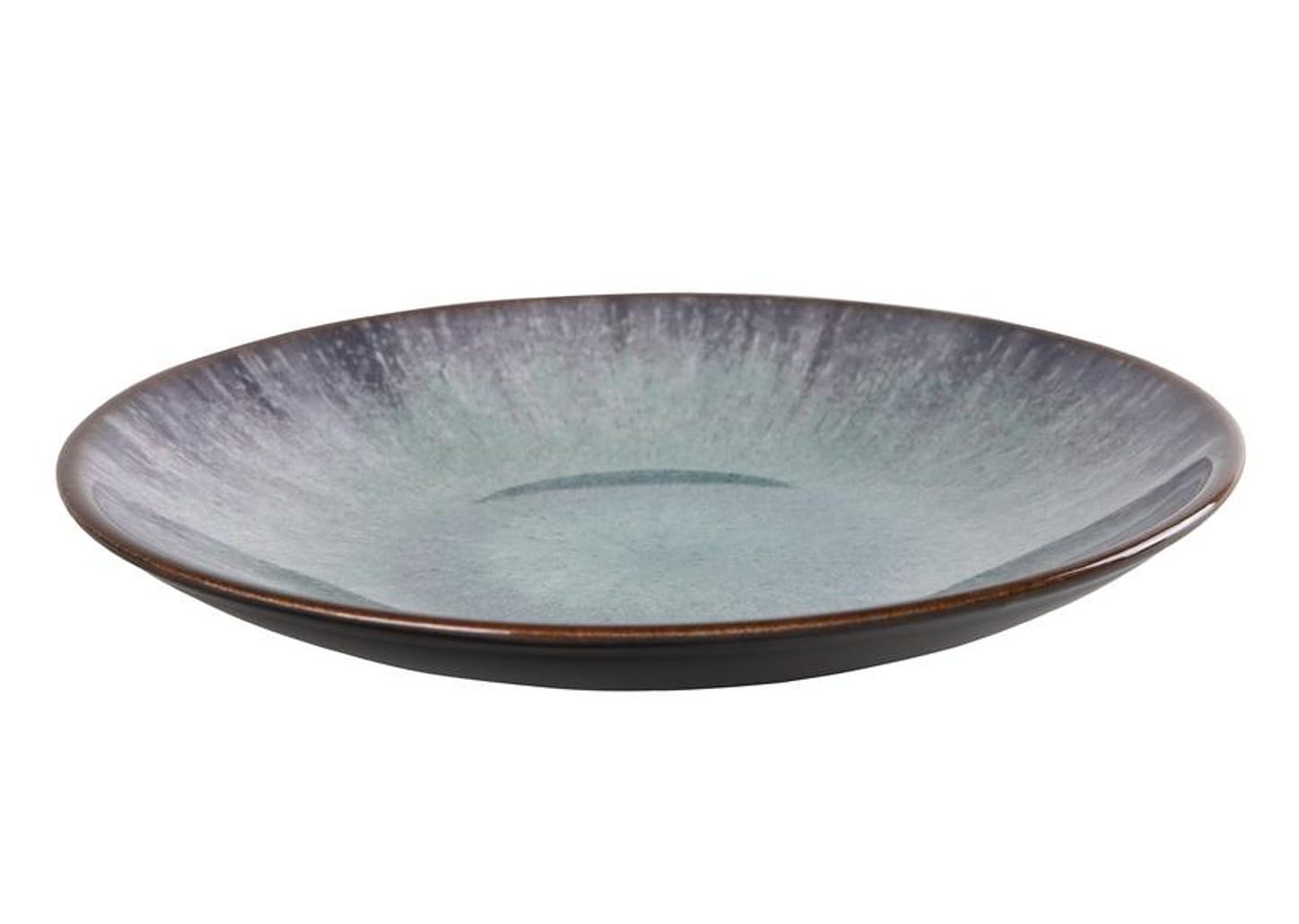 Aparelho de Jantar e Chá 30 Peças Alleanza Redondo Cerâmica Faiança Azul Tye Dye