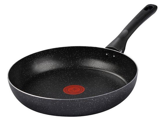 Frigideira Antiaderente Rochedo de Alumínio Stone Pro Preto e Cinza 26cm