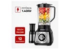 Liquidificador Mondial Turbo L-1400-LT 1400W 3L Preto e Inox 5477-02