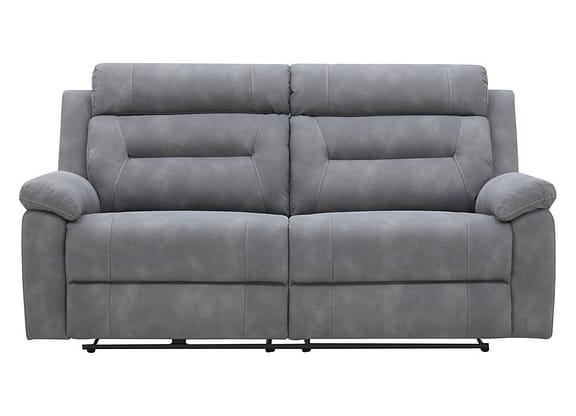 Sofá 3 Lugares Retrátil Reclinável Elétrico Poliéster e PU Molas Ensacadas Mova Caemmun