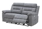 Sofá 2 Lugares Retrátil Reclinável Elétrico Poliéster e PU Molas Ensacadas Mova Caemmun