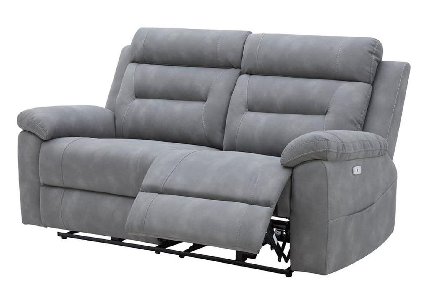 Sofá 2 Lugares Retrátil Reclinável Elétrico Poliéster e PU Molas Ensacadas Mova Caemmun