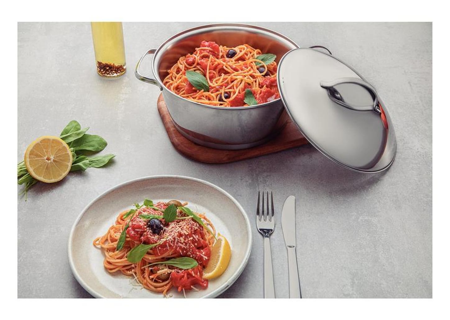 Jogo de Panelas Tramontina Inox 10 Peças Allegra