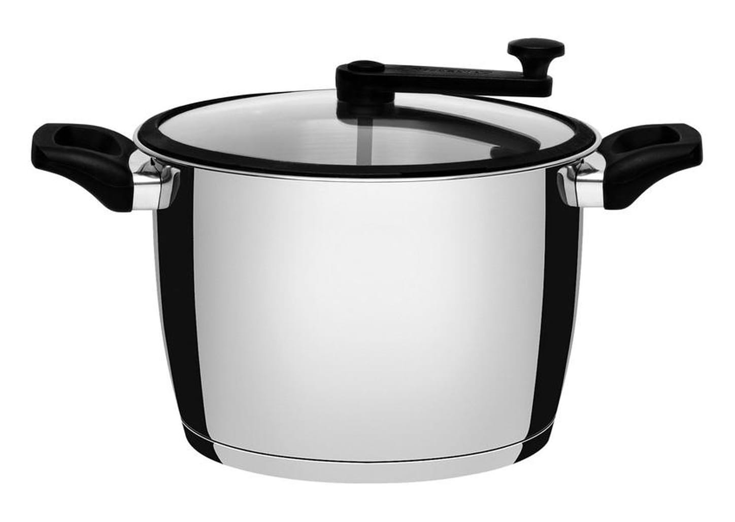 Panela Pipoqueira Tramontina Inox com Tampa de Vidro 5,6L 22cm Allegra