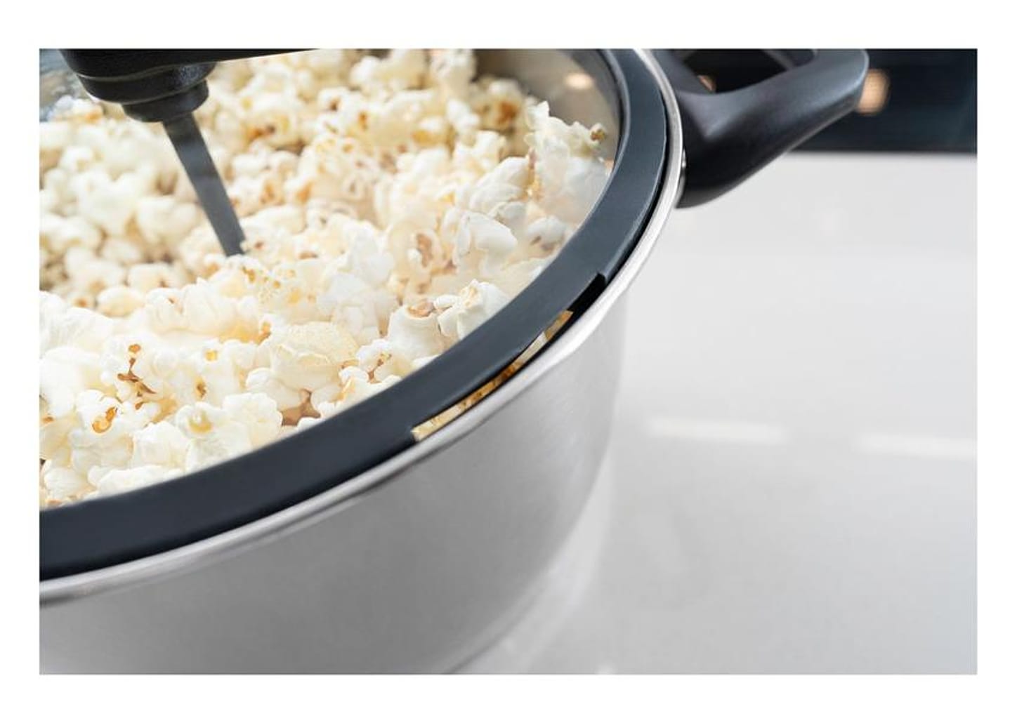 Panela Pipoqueira Tramontina Inox com Tampa de Vidro 5,6L 22cm Allegra