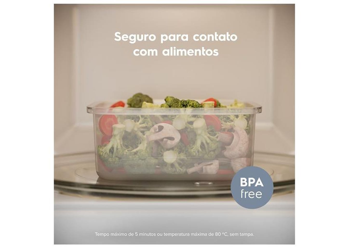 Jogo de Potes de Plástico Hermético Electrolux Retangular Experience 3 Peças