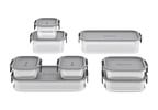 Jogo de Potes de Plástico Hermético Electrolux Retangular Experience 8 Unidades