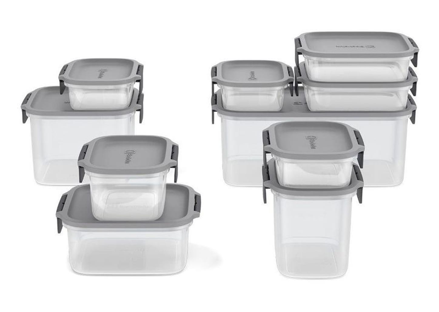 Jogo de Potes de Plástico Hermético Electrolux Retangular Experience 10 Peças