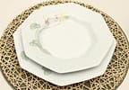 Aparelho de Jantar Chá 30 Peças Schmidt Porcelana - Octogonal Classic Encanto