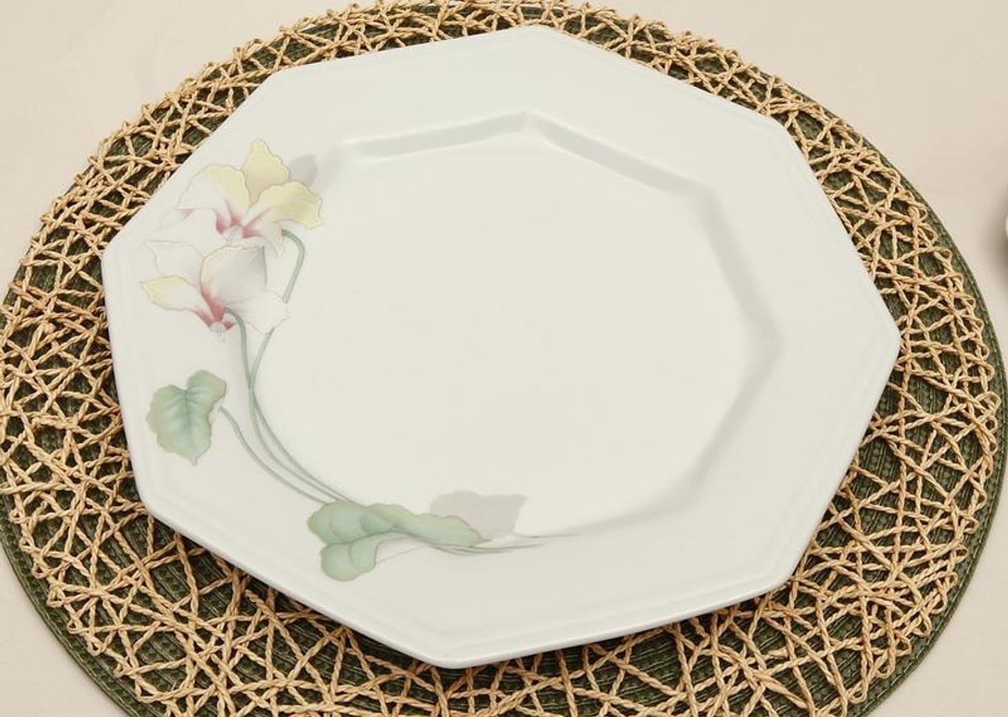 Aparelho de Jantar Chá 30 Peças Schmidt Porcelana - Octogonal Classic Encanto