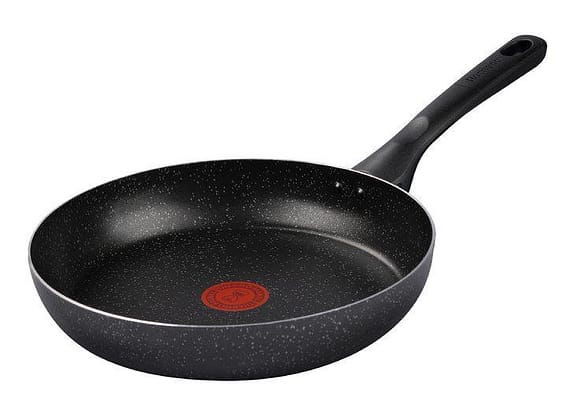 Frigideira Antiaderente Rochedo de Alumínio Stone Pro Preto e Cinza 24cm