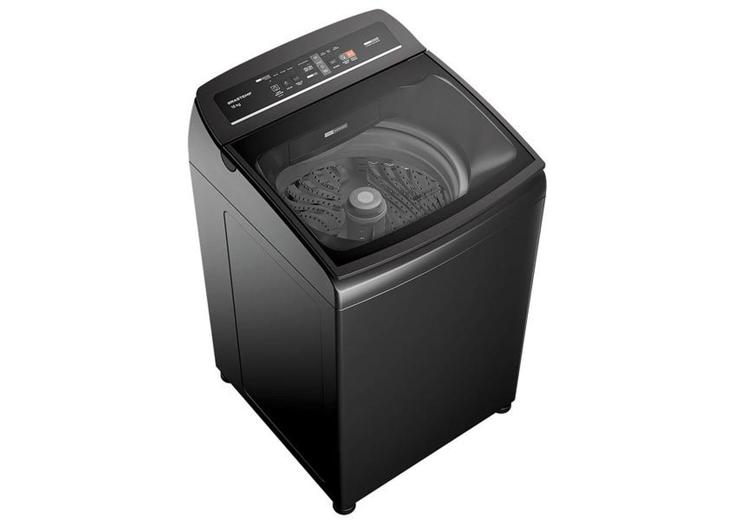 Lavadora de Roupas Brastemp 16kg Cesto Inox 12 Programas de Lavagem Cinza BWT16A9