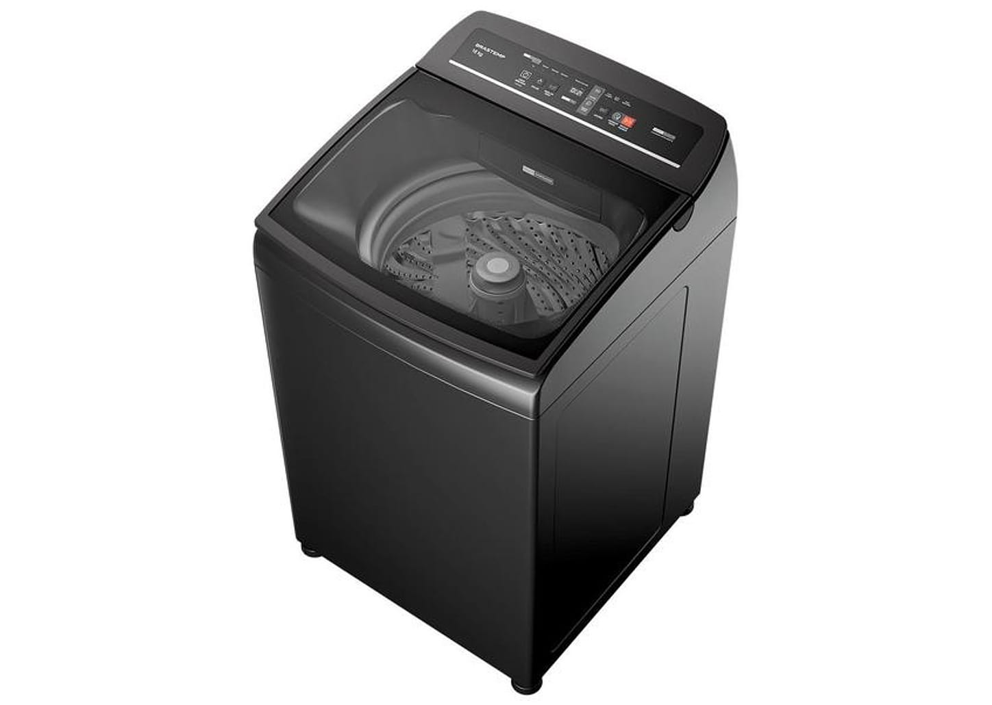 Lavadora de Roupas Brastemp 16kg Cesto Inox 12 Programas de Lavagem Cinza BWT16A9