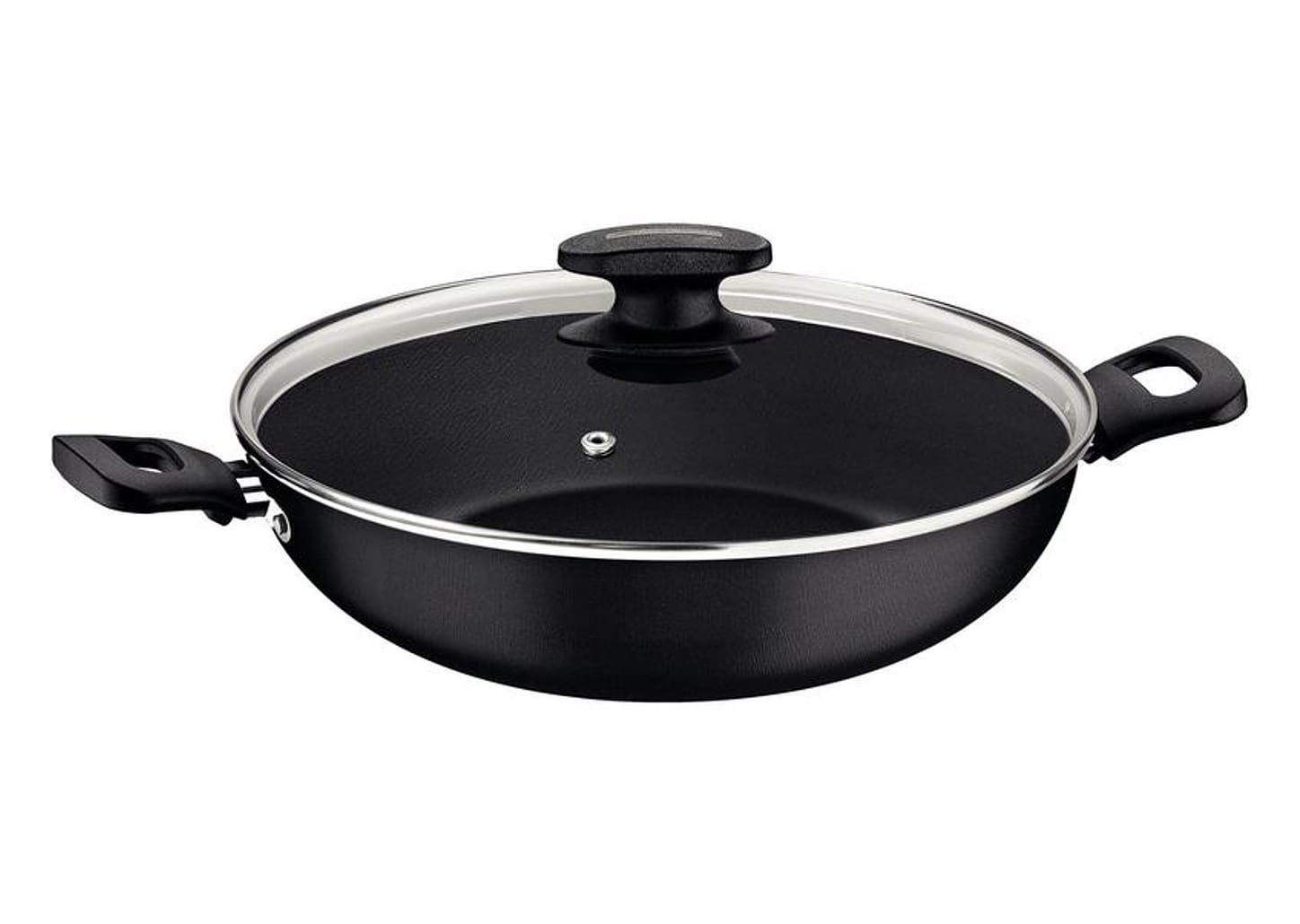 Panela Wok Tramontina Com Tampa Alumínio Antiaderente Starflon Max Loreto Grafite 28cm