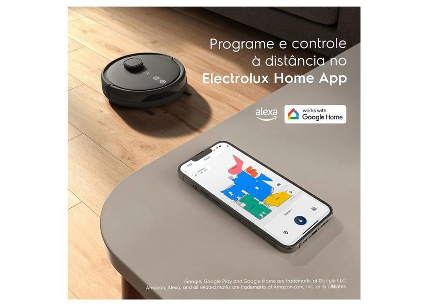 Robô Aspirador Limpa Piso Electrolux Experience ERB60 140W com Mapeamento Compatível com Alexa 3016AEG0002