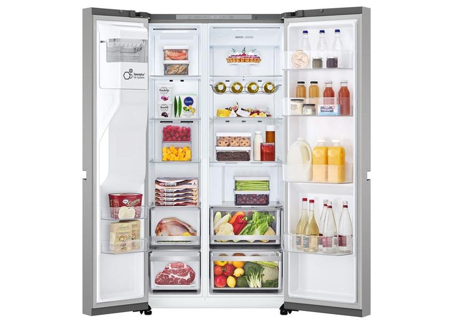 Geladeira/Refrigerador LG Smart Frost Free Side by Side Inox Look 638L GC-L267KLQX Bivolt