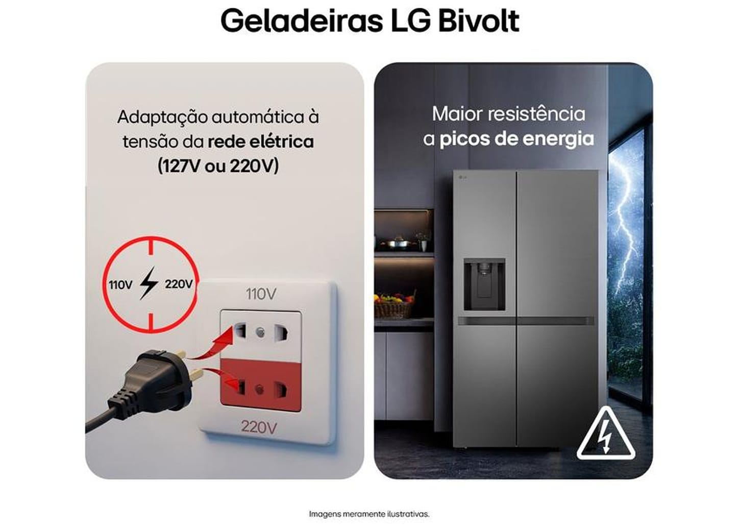 Geladeira/Refrigerador LG Smart Frost Free Side by Side Inox Look 638L GC-L267KLQX Bivolt
