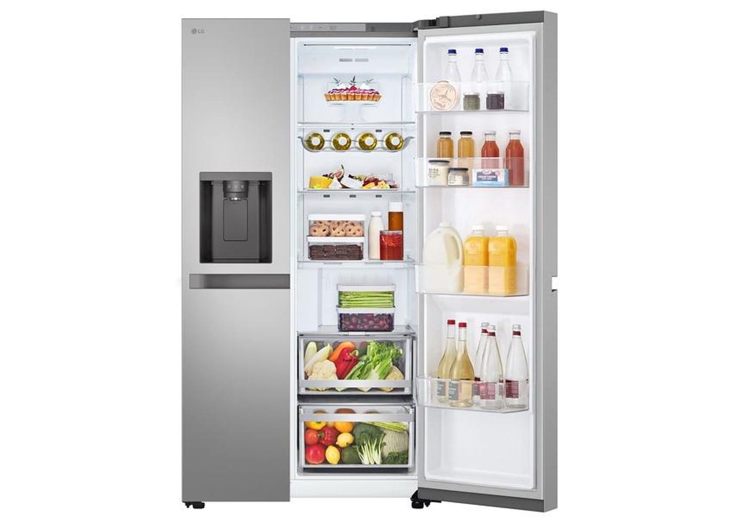 Geladeira/Refrigerador LG Smart Frost Free Side by Side Inox Look 638L GC-L267KLQX Bivolt