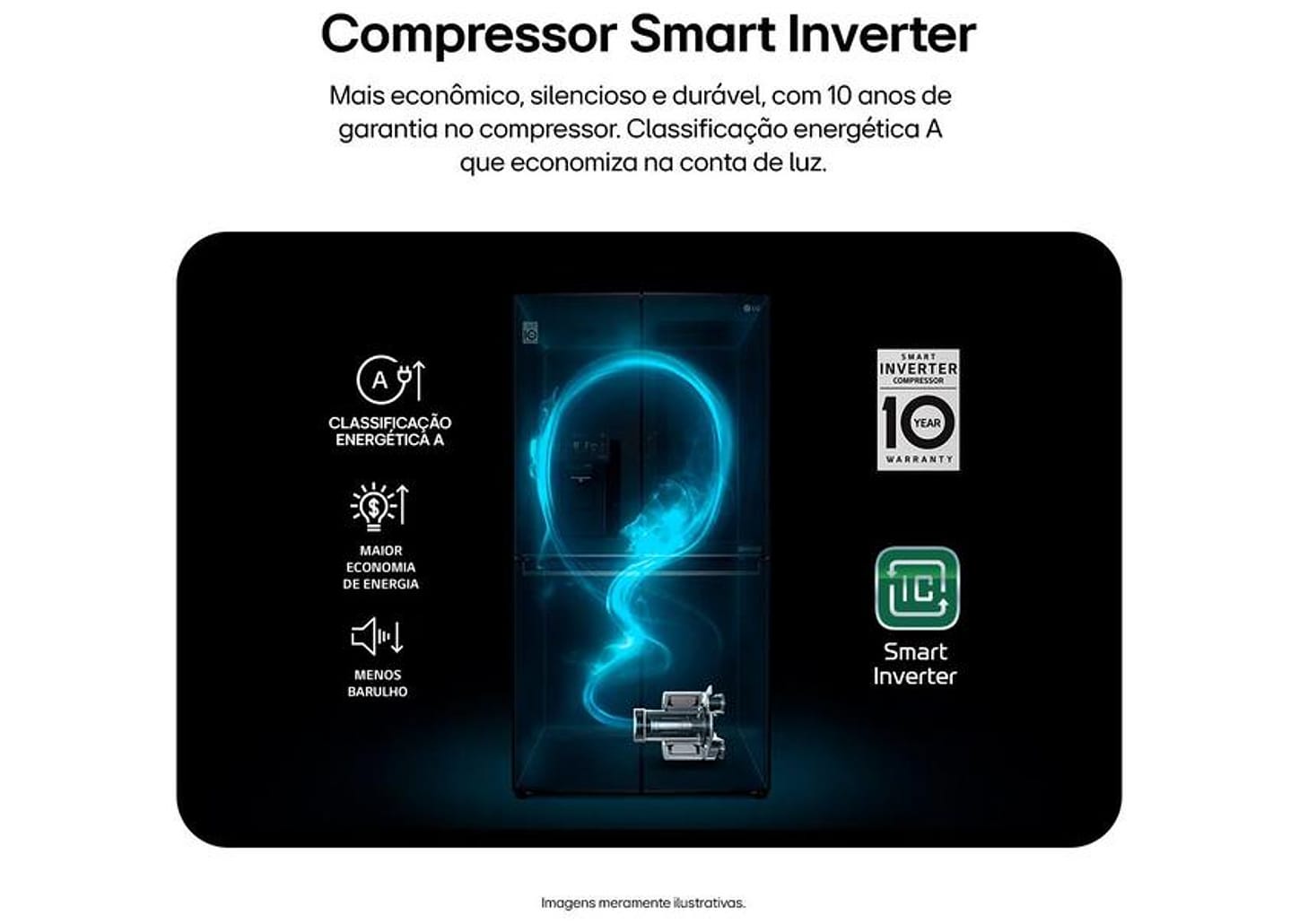 Geladeira/Refrigerador LG Smart Frost Free Side by Side Inox Look 638L GC-L267KLQX Bivolt