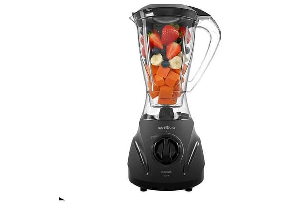 Liquidificador Britânia BLQ900A Plástico 600W 2,1L Preto 33101310