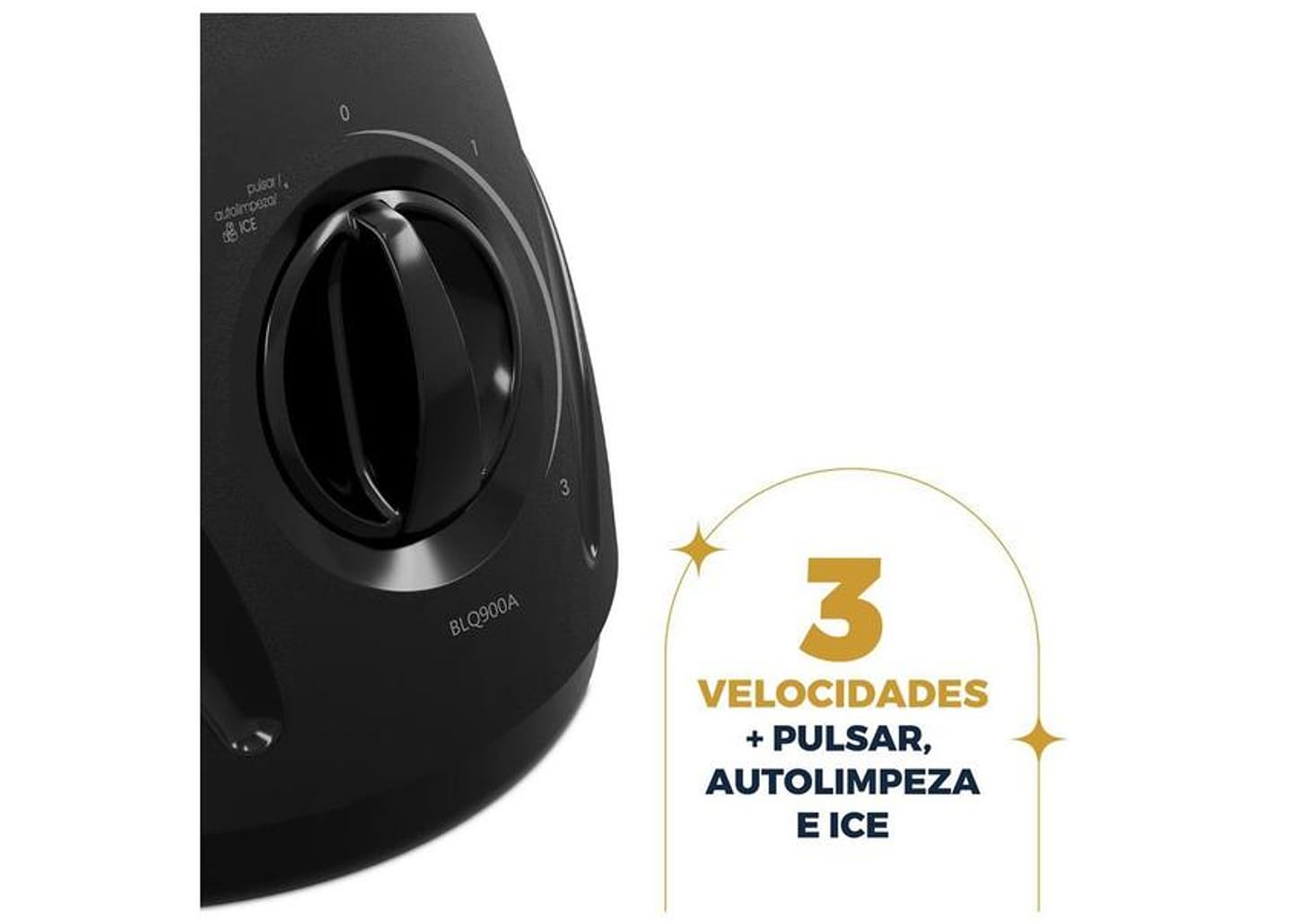 Liquidificador Britânia BLQ900A Plástico 600W 2,1L Preto 33101310