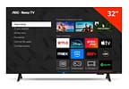 Smart TV 32" AOC HD DLED Série 5155 32S5155/78G Roku TV 2025