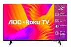 Smart TV 32" AOC HD DLED Série 5155 32S5155/78G Roku TV 2025