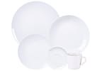 Aparelho de Jantar e Chá 20 Peças Tramontina Redondo Porcelana Branco Sophia