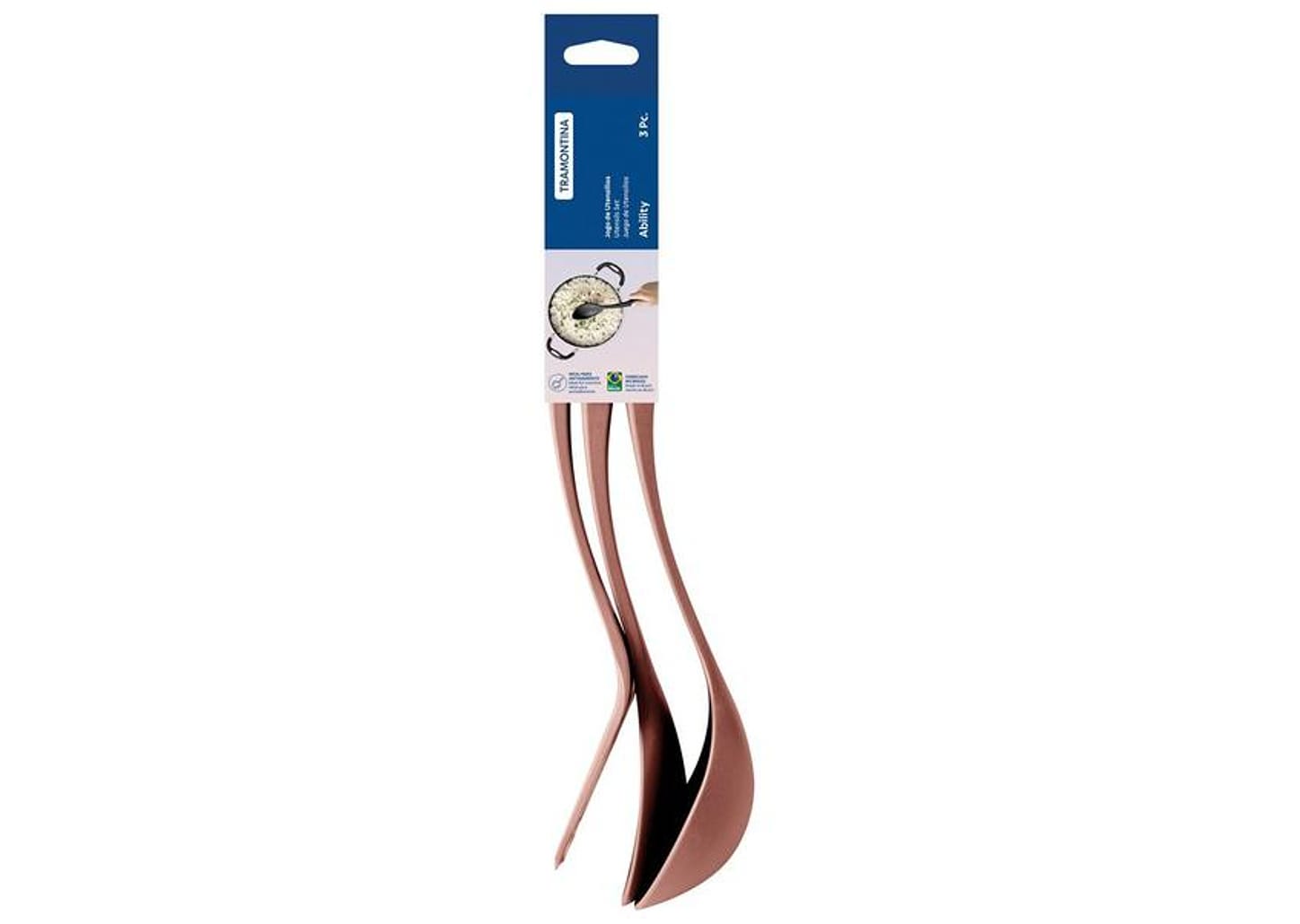 Conjunto de Utensílios de Nylon Tramontina Ability 3 Peças