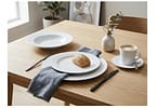 Aparelho de Jantar e Chá 20 Peças Tramontina Redondo Porcelana Branco Vibrare