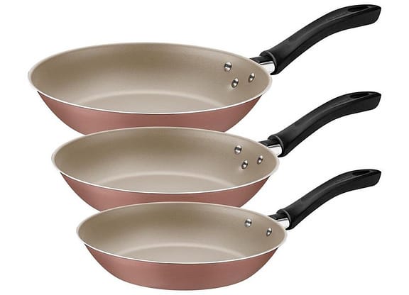 Conjunto de Frigideiras Antiaderente Tramontina Linz Mochaccino 3 Peças