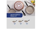 Conjunto de Frigideiras Antiaderente Tramontina Linz Mochaccino 3 Peças