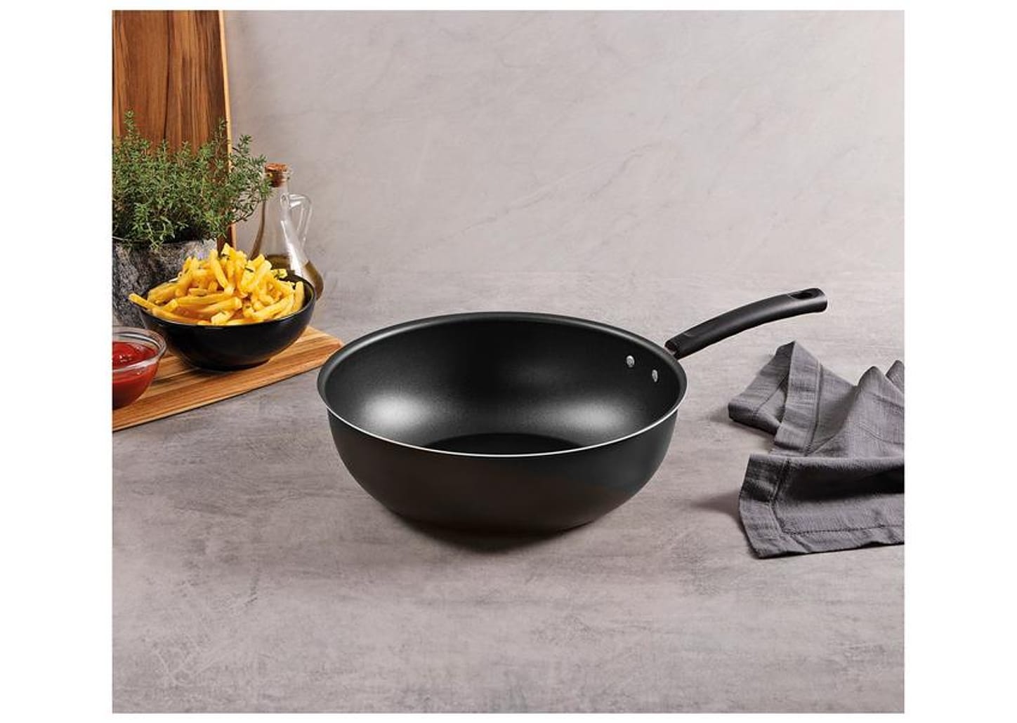 Frigideira Funda Antiaderente Tramontina de Alumínio Versalhes Grafite 28cm