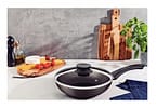 Frigideira Funda Antiaderente Tramontina de Alumínio com Tampa Paris Chumbo 26cm
