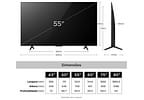 Smart TV 55" TCL 4K UHD QLED 55P7L Google TV 2026