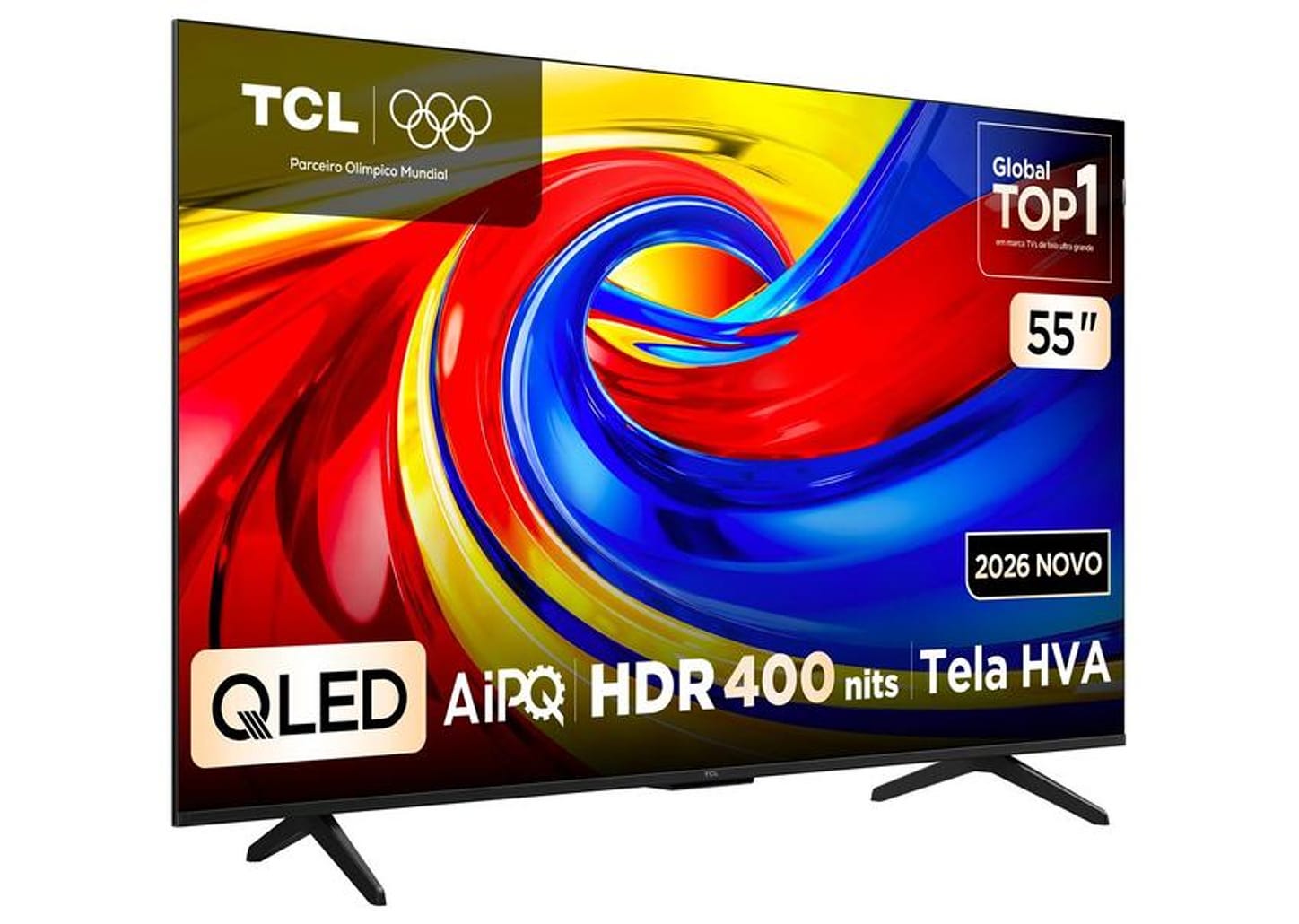 Smart TV 55" TCL 4K UHD QLED 55P7L Google TV 2026