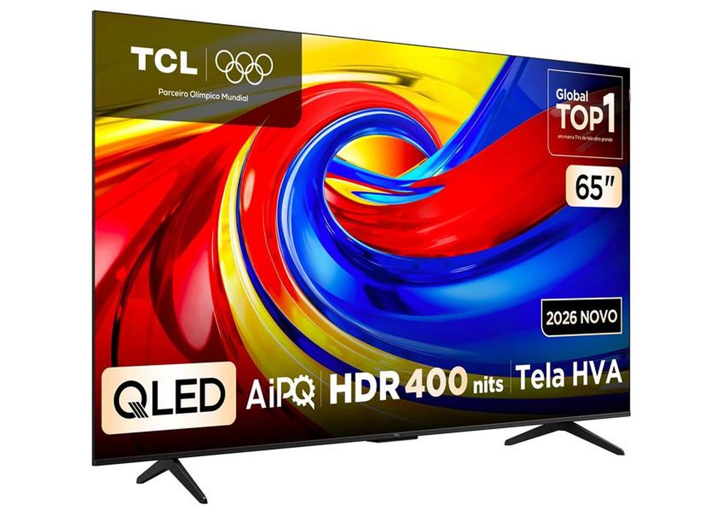Smart TV 65" TCL 4K UHD QLED 65P7L Google TV 2026