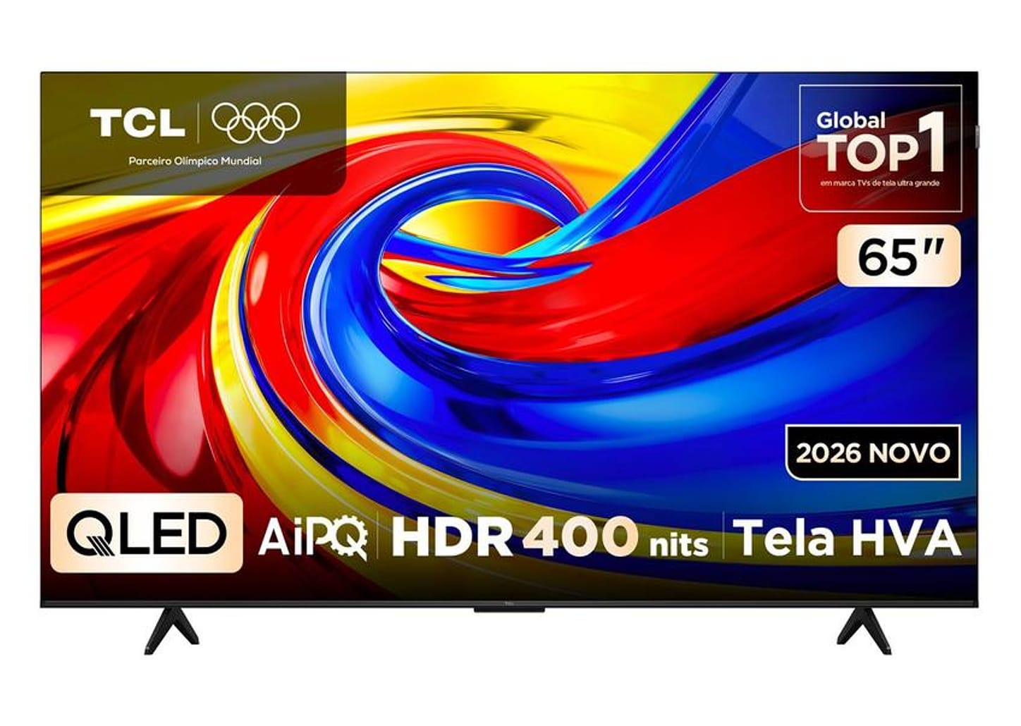 Smart TV 65" TCL 4K UHD QLED 65P7L Google TV 2026