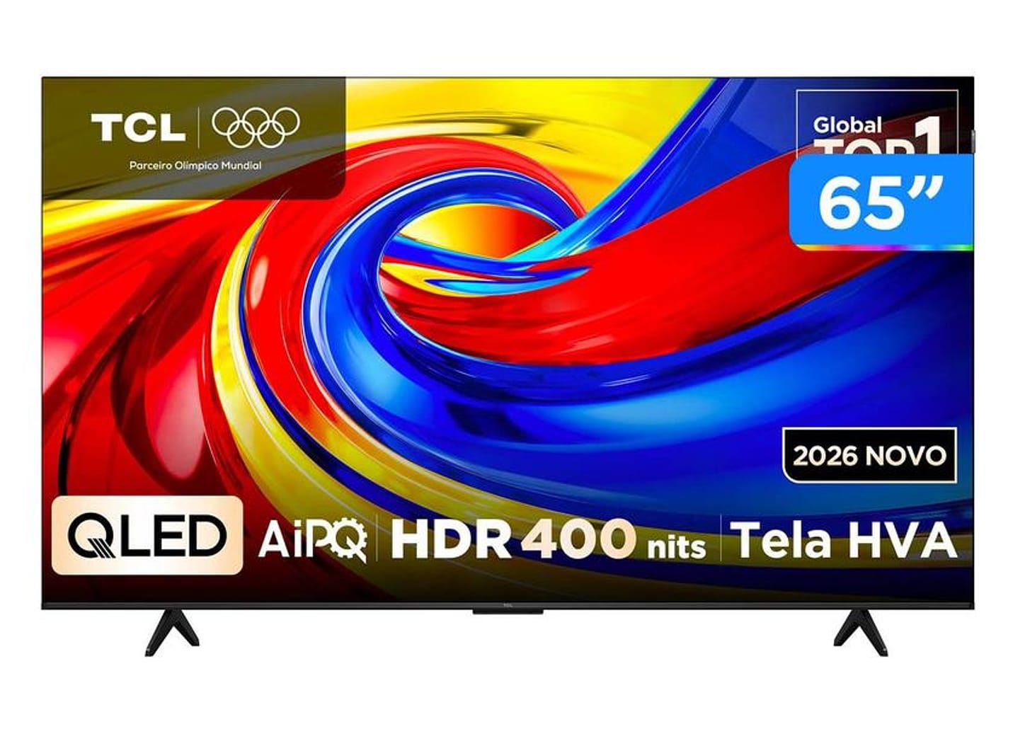 Smart TV 65" TCL 4K UHD QLED 65P7L Google TV 2026