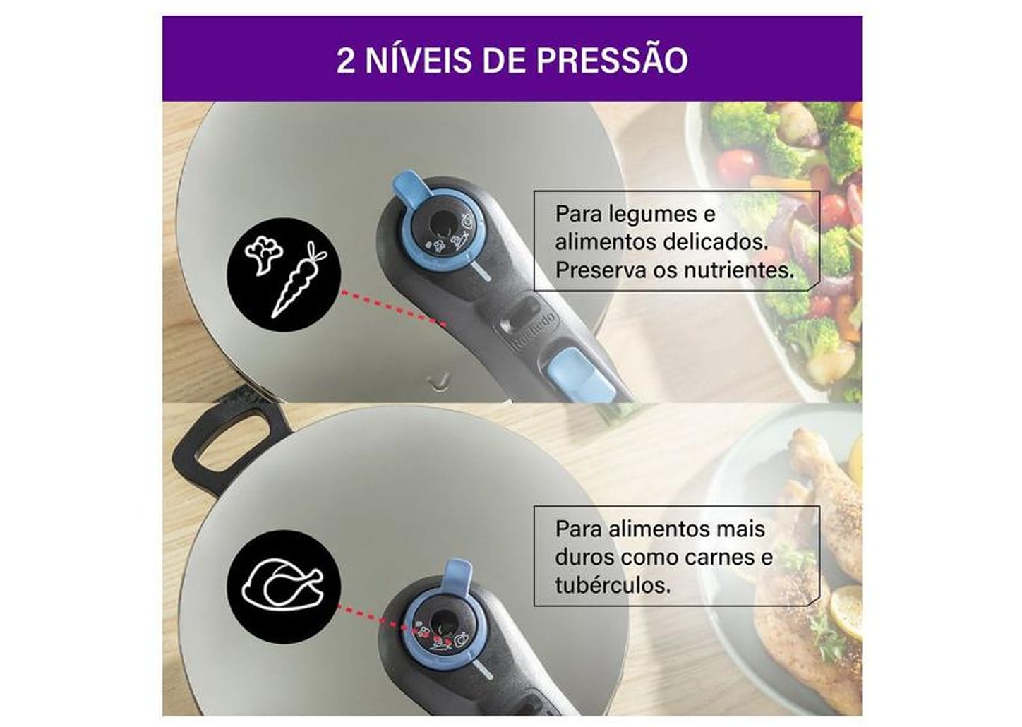 Panela de Pressão Rochedo 6L Inox Indução Trendy