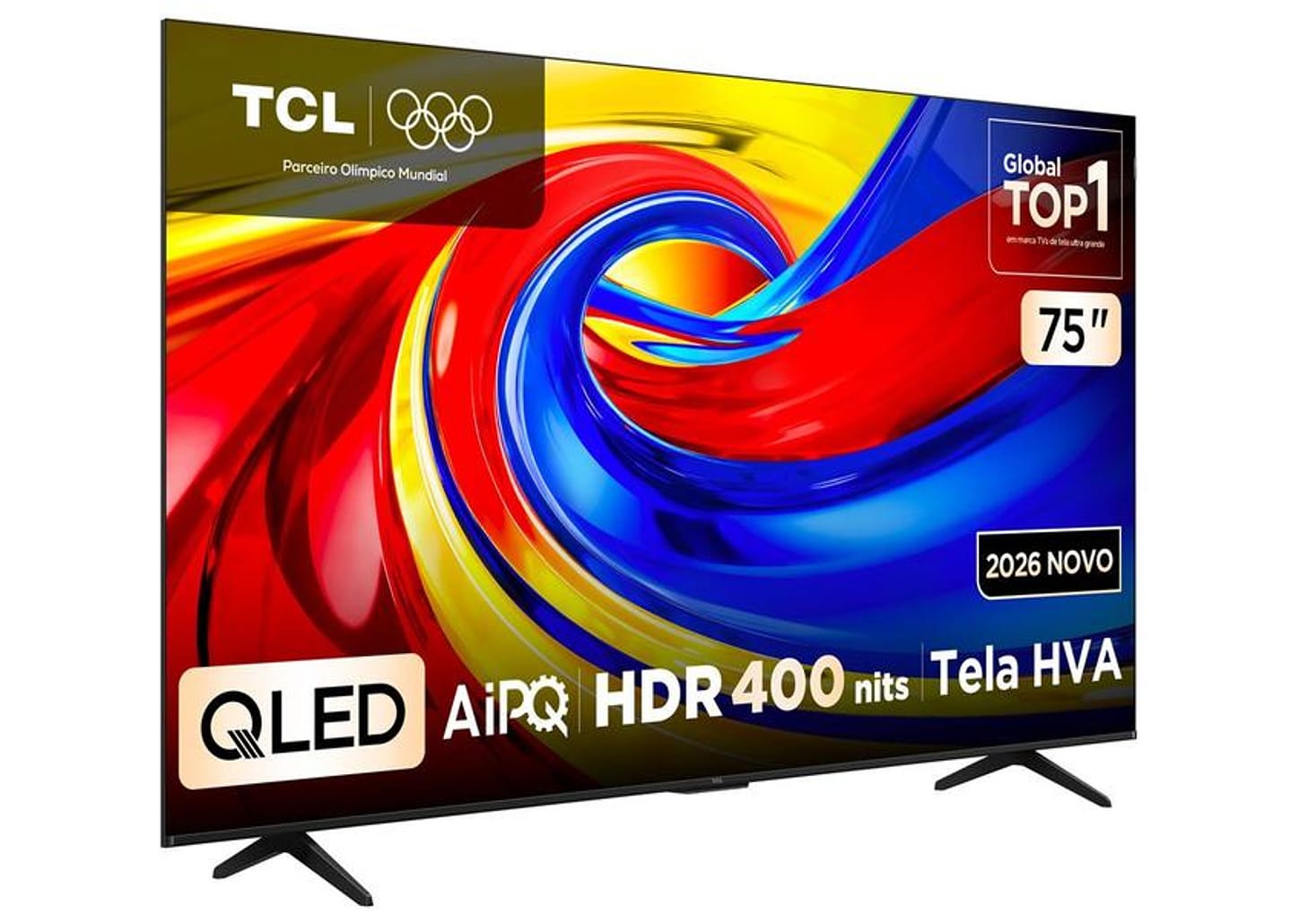 Smart TV 75" TCL 4K UHD QLED 75P7L Google TV 2026