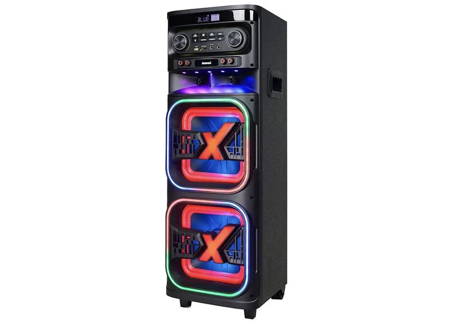 Caixa de Som Torre Amvox ATX 2108M Quadradinho Bluetooth 2100W Amplificada