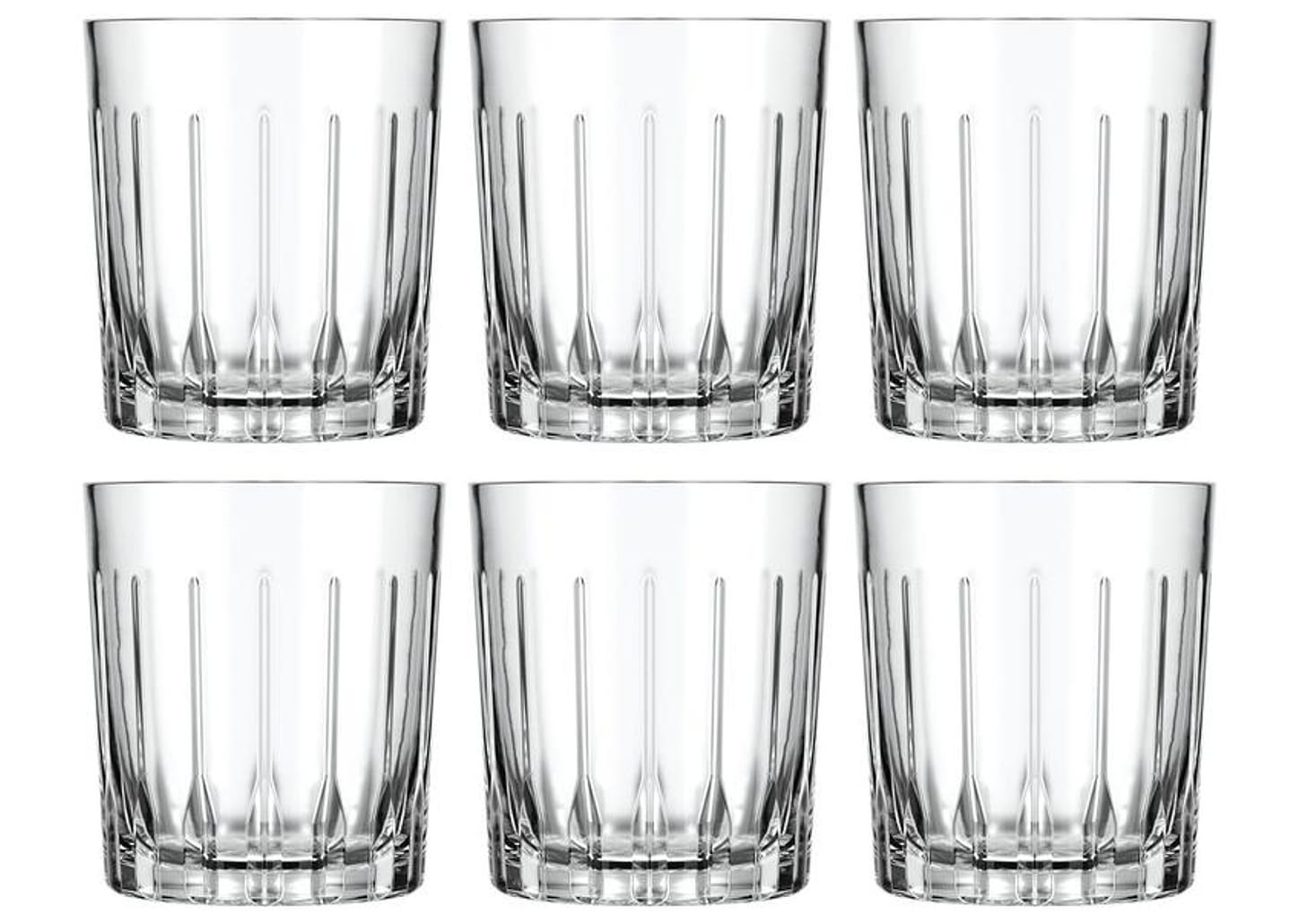 Jogo de Copos de Vidro Madrid 350ml 6 Peças Nadir