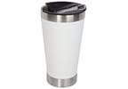 Copo Térmico Fratelli para Cerveja Premium Branco 400ml com Tampa e Abridor