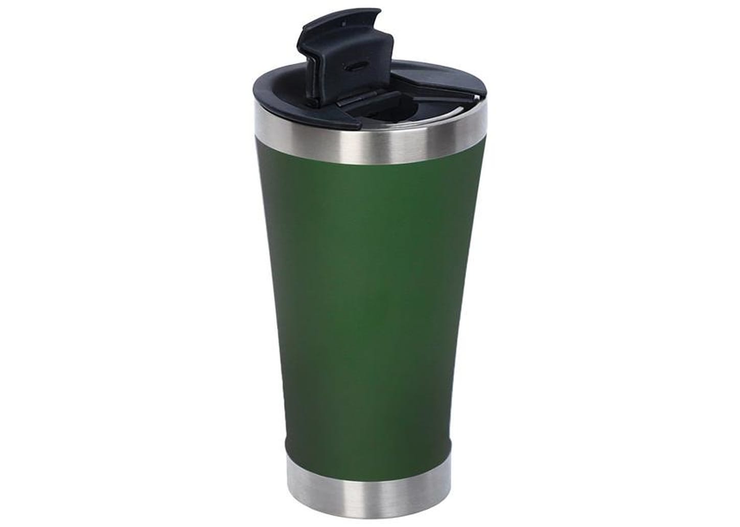 Copo Térmico Fratelli para Cerveja Premium Verde 400ml com Tampa e Abridor