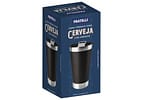 Copo Térmico Fratelli para Cerveja Premium Azul 400ml com Tampa e Abridor