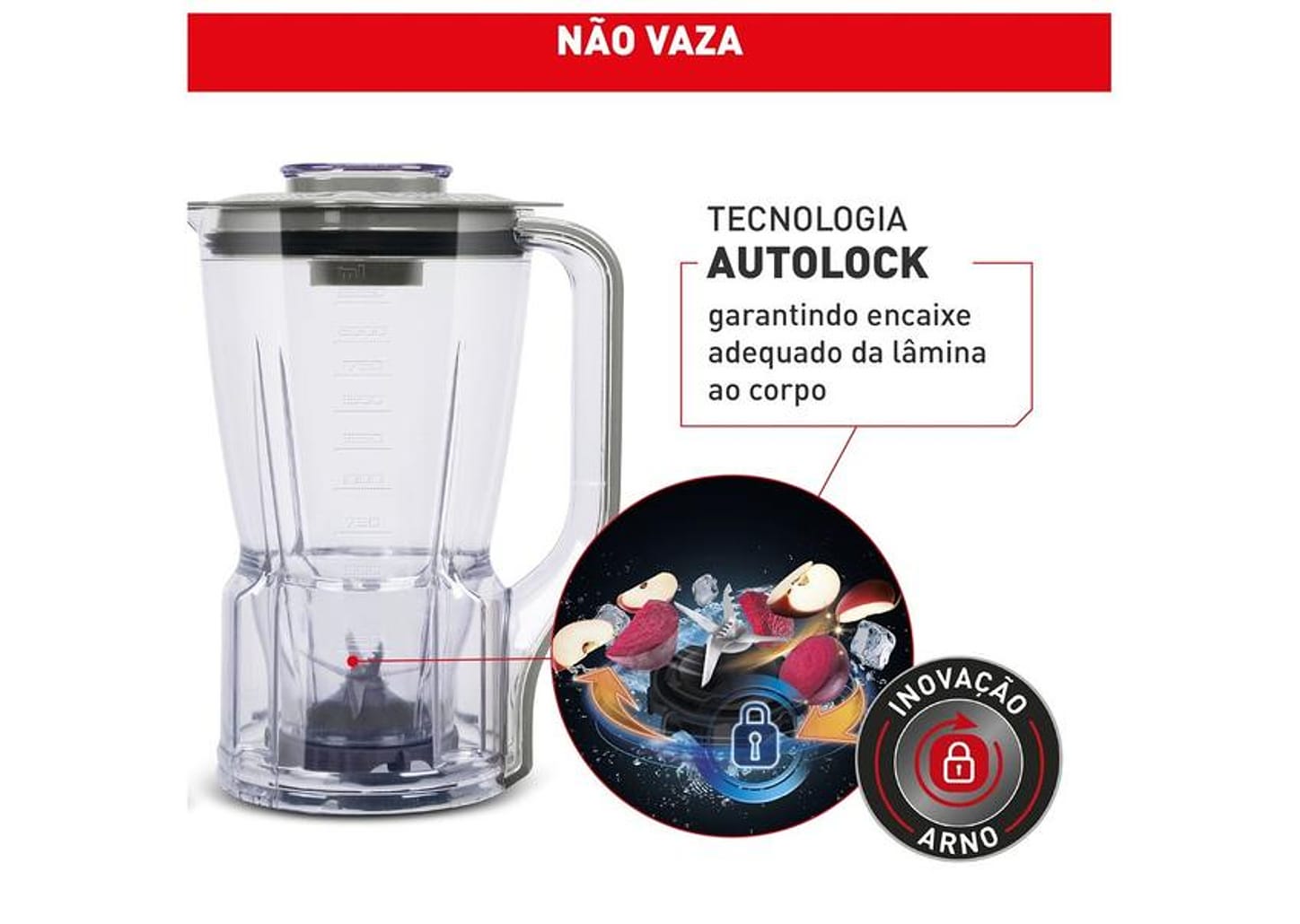 Liquidificador Arno Power Max XXL 2200 Cinza LN87