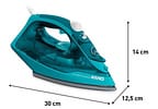 Ferro de Passar Roupa a Vapor Arno Ultragliss Protect FUP1 Turquesa 1830009392
