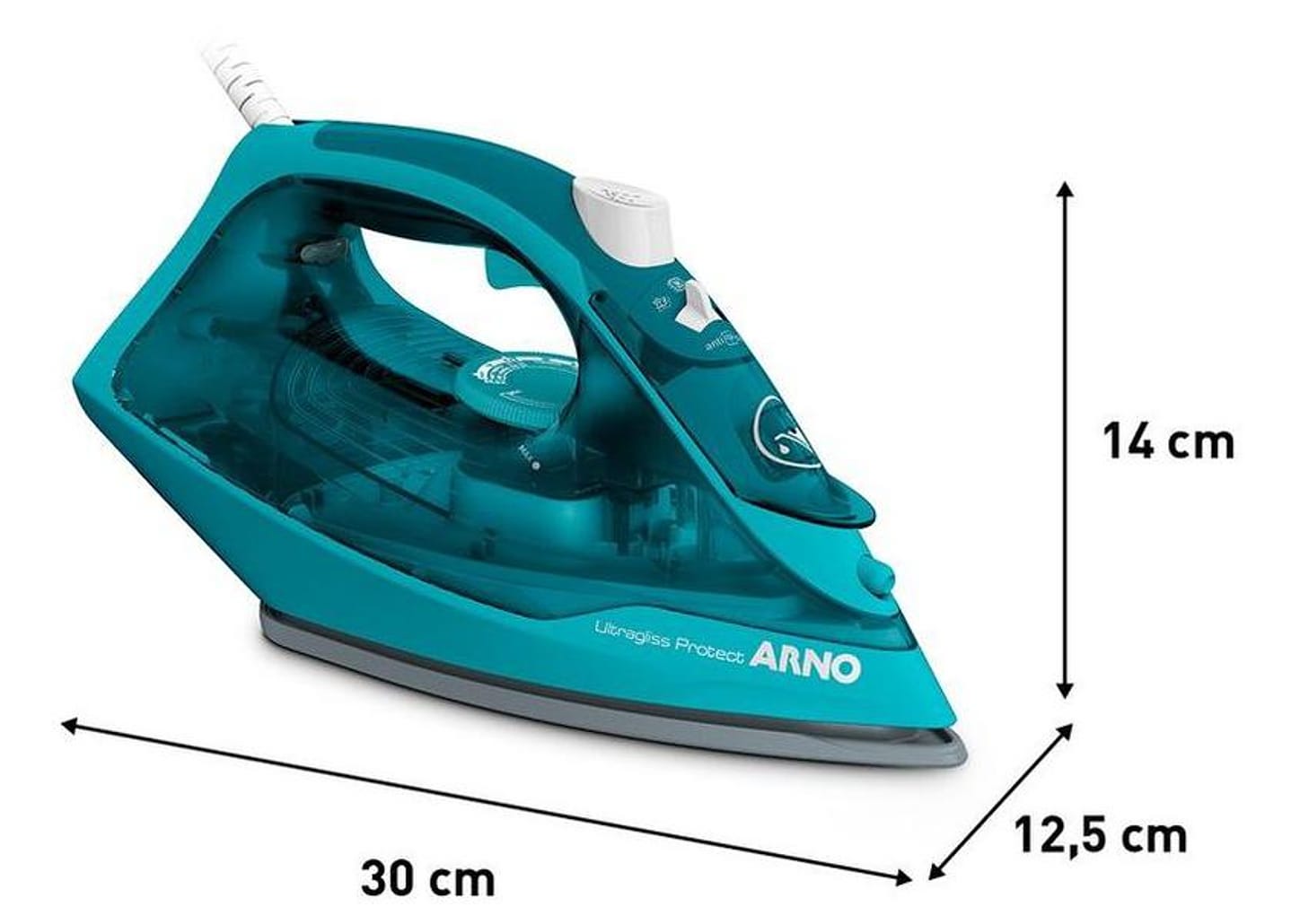 Ferro de Passar Roupa a Vapor Arno Ultragliss Protect FUP1 Turquesa 1830009392