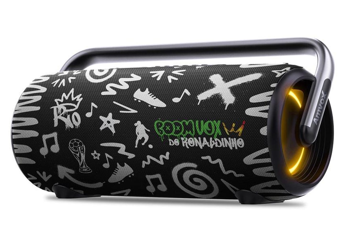 Caixa de Som Amplificada Bluetooth Amvox Boom Vox ACA 610W RMS USB